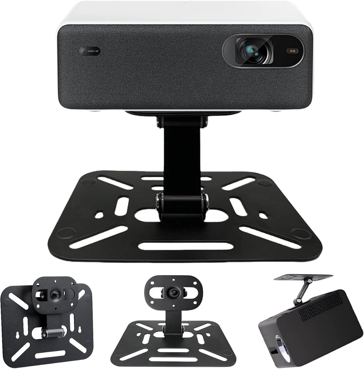 Projector Houder - Beamer Statief - Thuisbioscoop Opzetten - 360 Graden Draaibaar - 1/4 Inch Schroef - Zwart