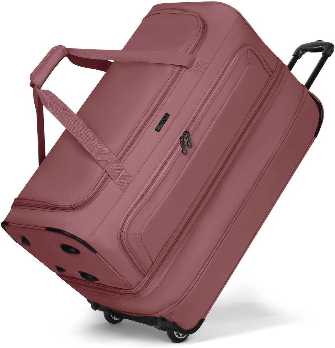 REDOLZ Reistas Trolley Duffle Essentials Wheeled Duffle Exp. Rose Oud roze 70cm