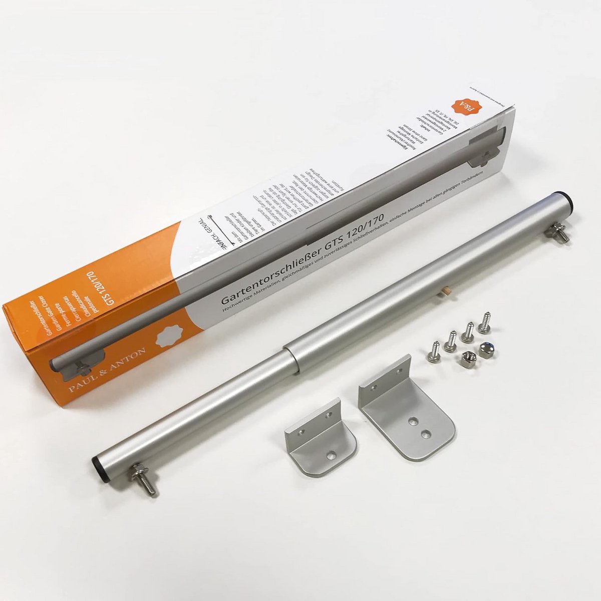 Tuinpoortsluiter - Hek sluiting - Veilig afsluiten - Sluit vanaf elke hoek - 59.6 cm - Zil