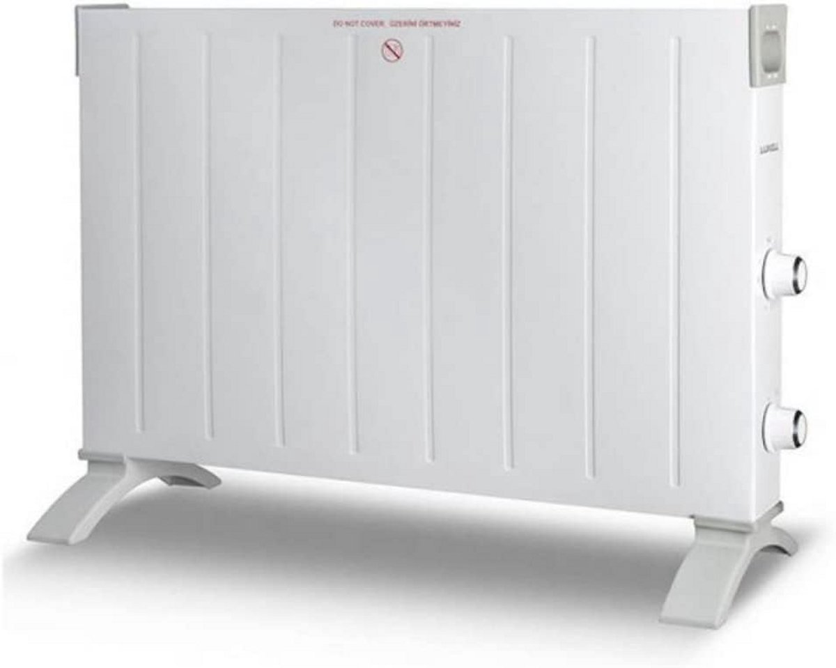 Elektrische Convector - Verwarming paneel - Ruimte verwarmen - Instelbare thermostaat - 79 x 56 x 14 cm - Wit