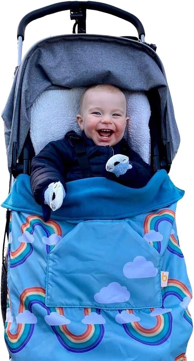 Waterdichte Voetenzak - Babydragerhoes - Bescherming tegen regen - Universele pasvorm - Uitbreidbaar - Regenboog