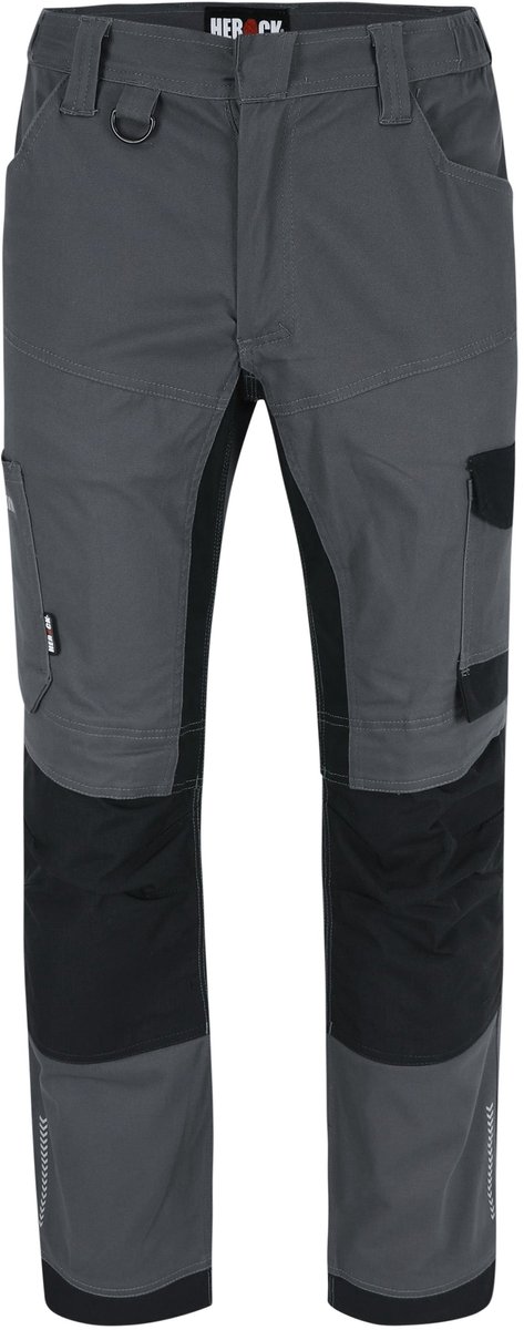 Herock Xeni Werkbroek Heren – 2-Way Stretch – Kniezakken – Multi Pocket – Antraciet – Maat 60