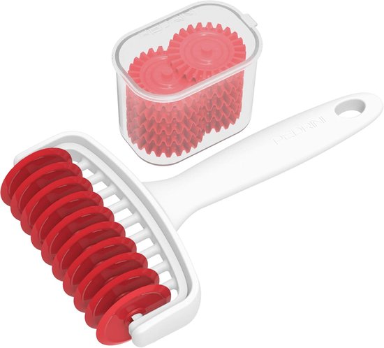 Deegsnijder - Pastamachine - Verse Pasta Maken - 20 Rollen - 12 cm Breed - Zilver — afbeelding 2