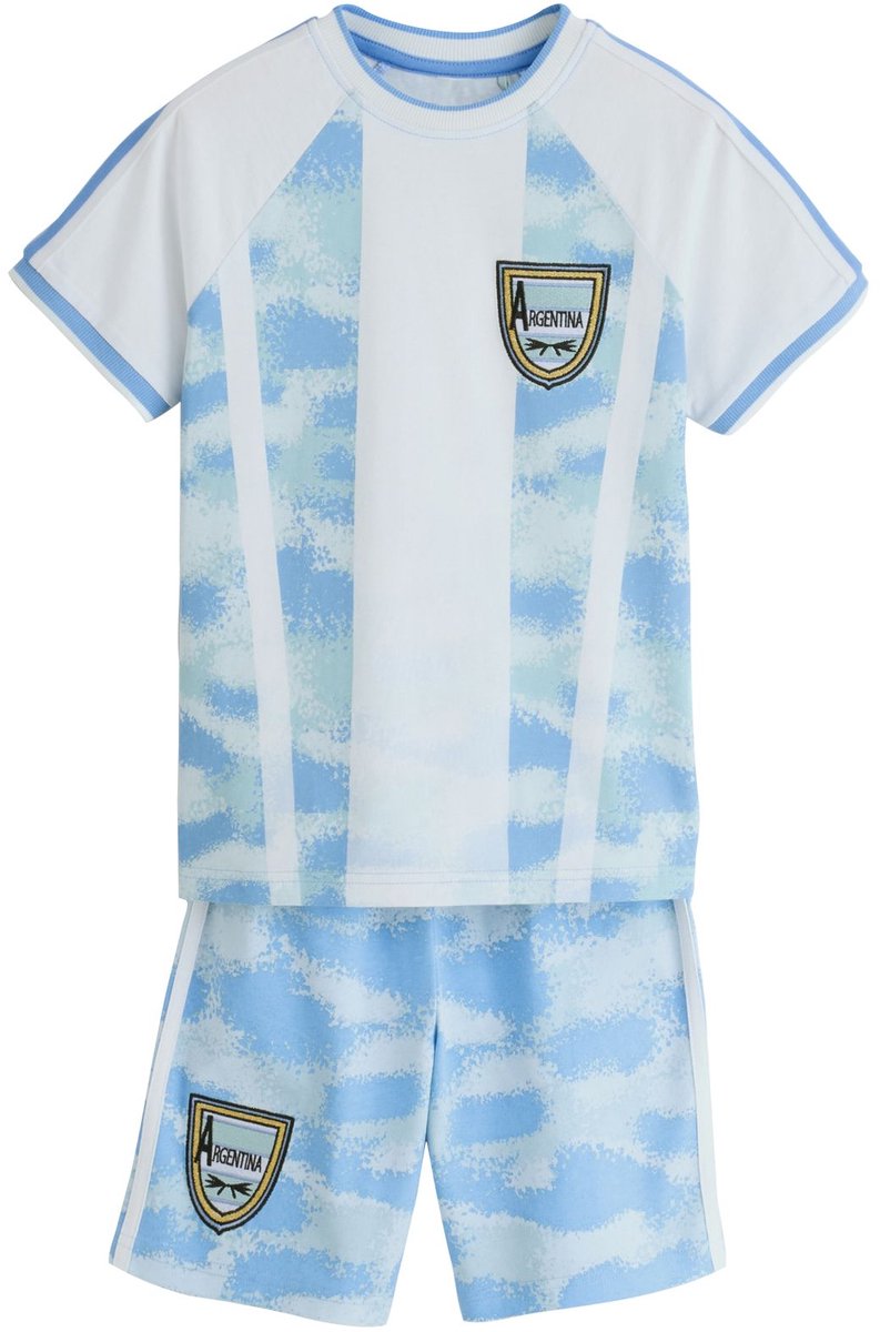 Next - Jongens - Korte voetbalpyjama - Blauw