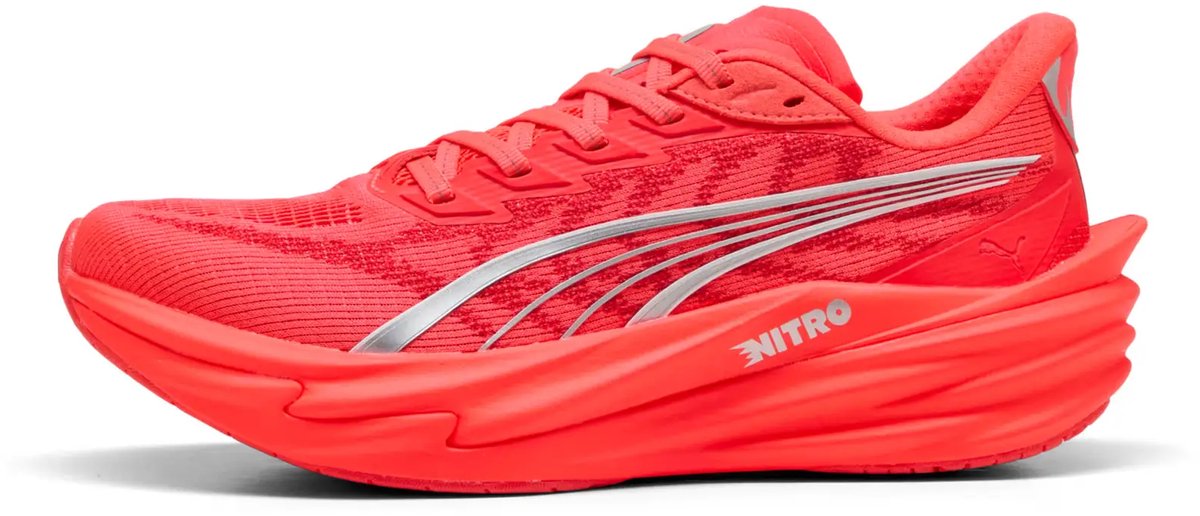 Hardloopschoenen dames Puma Deviate Nitro 4 Zilver