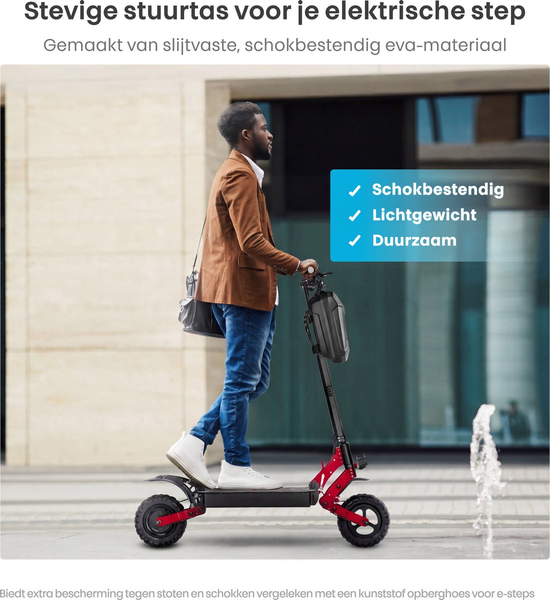 Phreeze Stuurtas Elektrische Step 4L - Groot & Schokbestendig - Waterdichte Opbergtas met 3 Vakken - Frametas - Opbergtas Fietsframe - Handlebar Bag geschikt voor Xiaomi, Segway, Ninebot Fiets & E-Scooter – foto 7