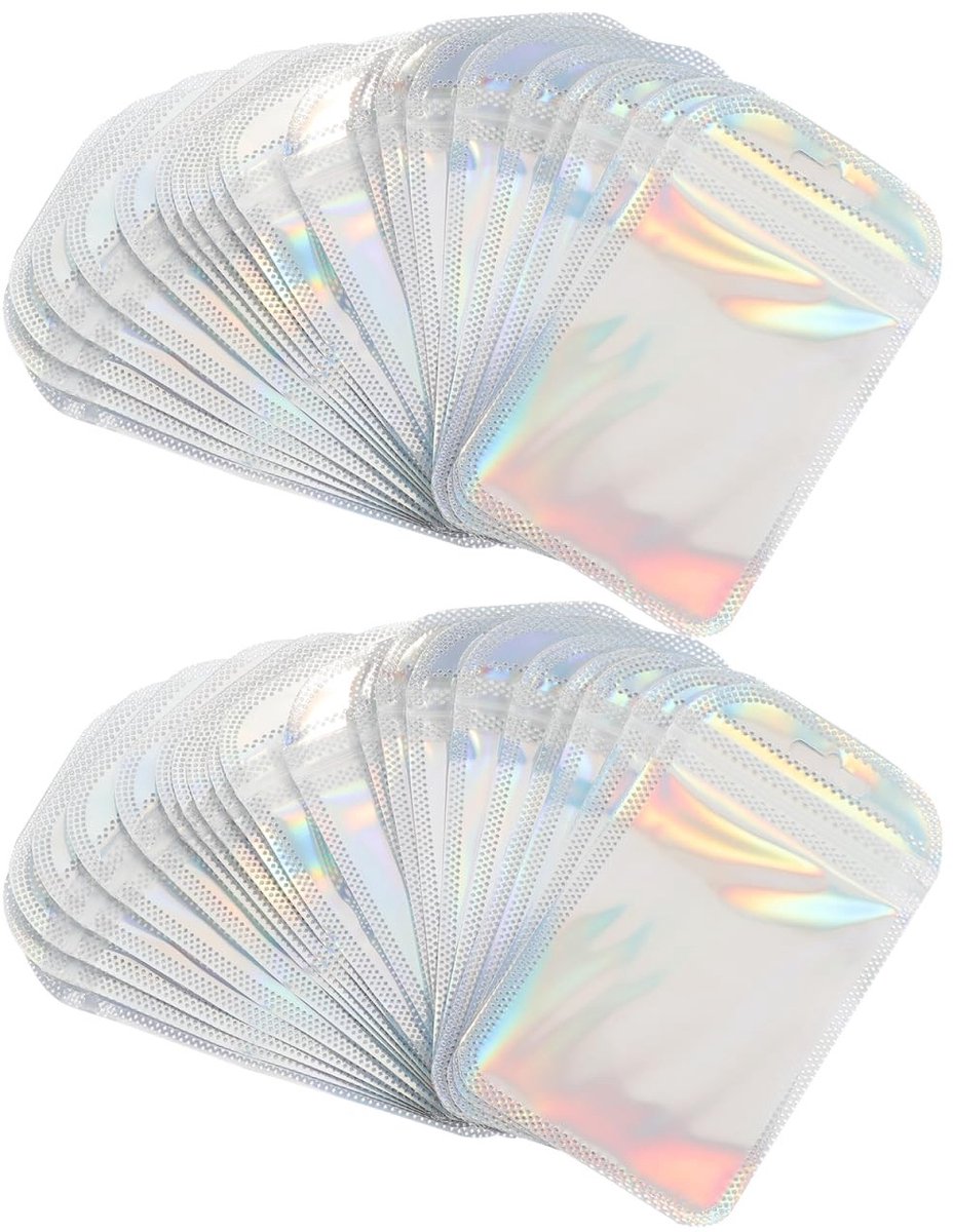 Dailygoods- Sieradenverpakkingen 50 stuks - Transparante zakjes - Verzegeld - Zelfdichtend - Bescherming tegen krassen - Kunststof materiaal - Sieradenzakjes