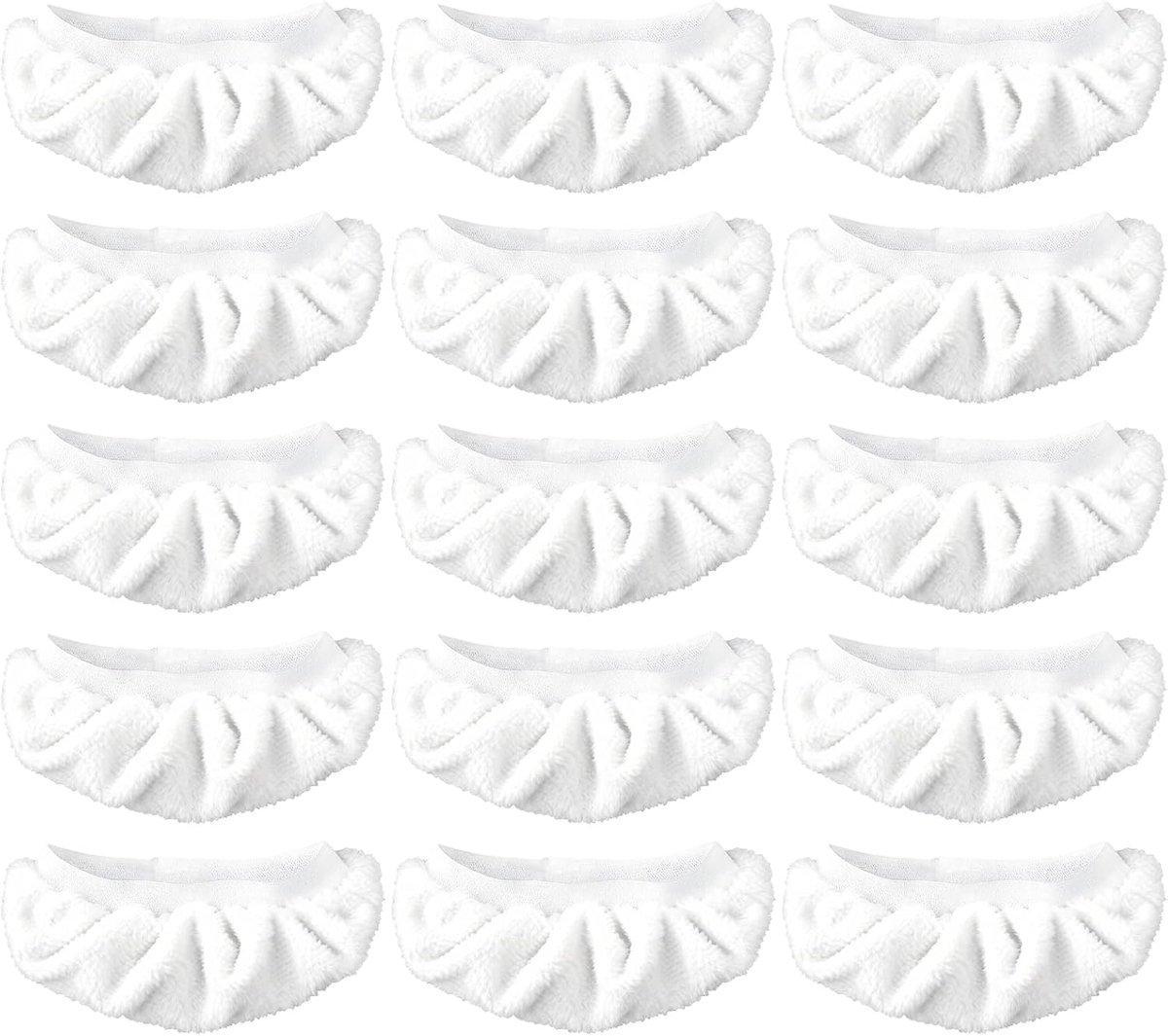 Toomreiniger Doeken - Navulling - Microvezel Stoomdoeken Set van 15 – Herbruikbare en Wasbare Reinigingsdoeken – Geschikt voor Handstoomreinigers en Stoommoppen – Hoge Absorptie – Steam Cleaner Accessoires