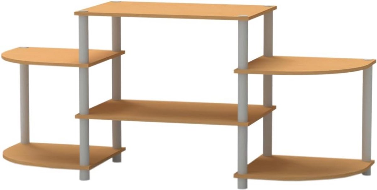 TV meubel - Media kast - Opbergen tv - Veel opbergruimte - 130 cm breed - Beuken