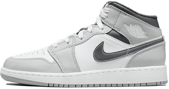 Nike Air Jordan 1 Mid (GS), Light Smoke Grey Anthracite, 554725-078, EUR 38