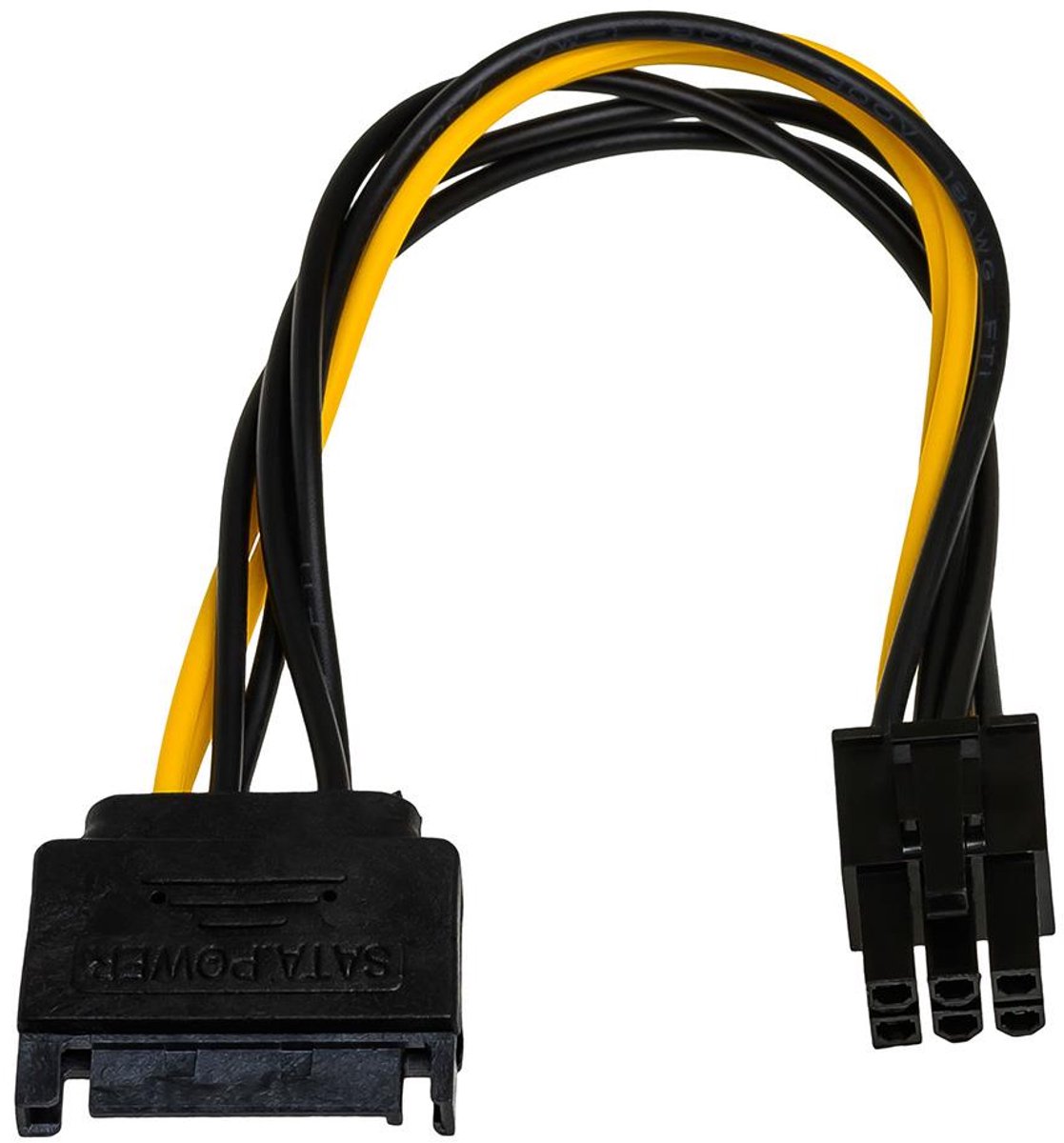 Akyga Kabeladapter Sata M Naar Pci Express 6-Pins F Computer Flexibel 0-15M