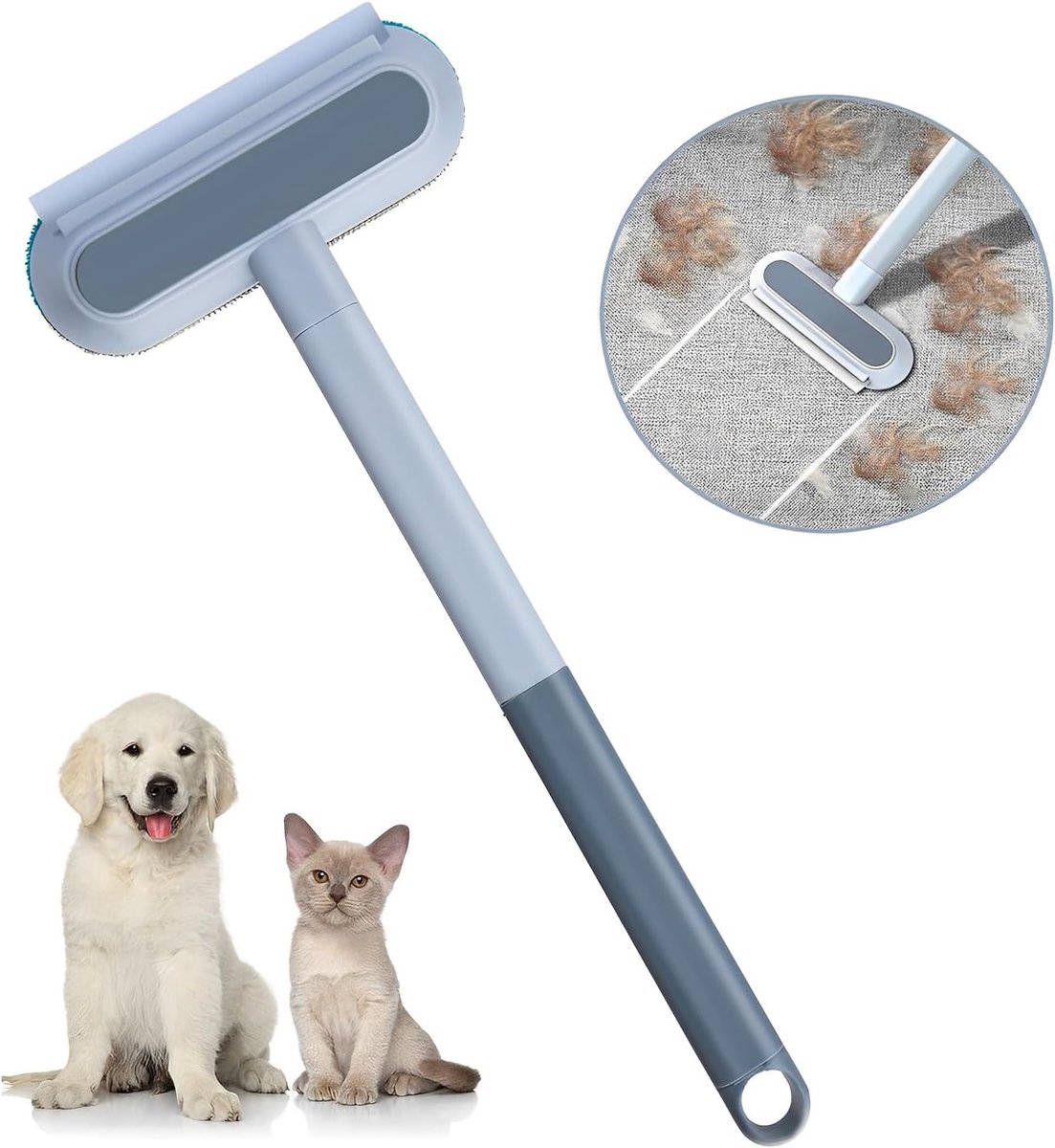 Killogood Haarverwijderaar voor huisdieren - multifunctionele lange steel pluizenroller voor het verwijderen van kattenharen en hondenhaar - kattenhaarverwijderaar voor bank - bed - tapijt - krabpaal