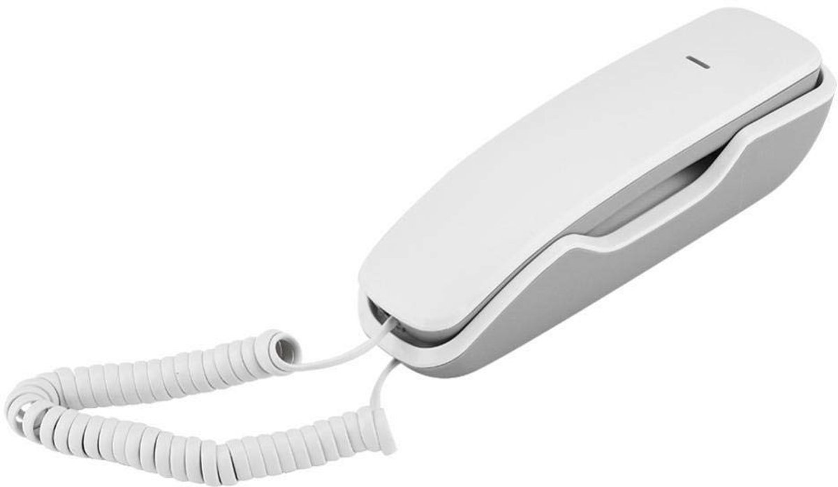 Dailygoods- Wandtelefoon Noise Cancelling - Wandgemonteerde Telefoon - Vaste Telefoon - Dempingsfunctie - Herhaling met Eén Knop - Afmetingen 20 x 7,2 x 6,2 cm - Muurtelefoon