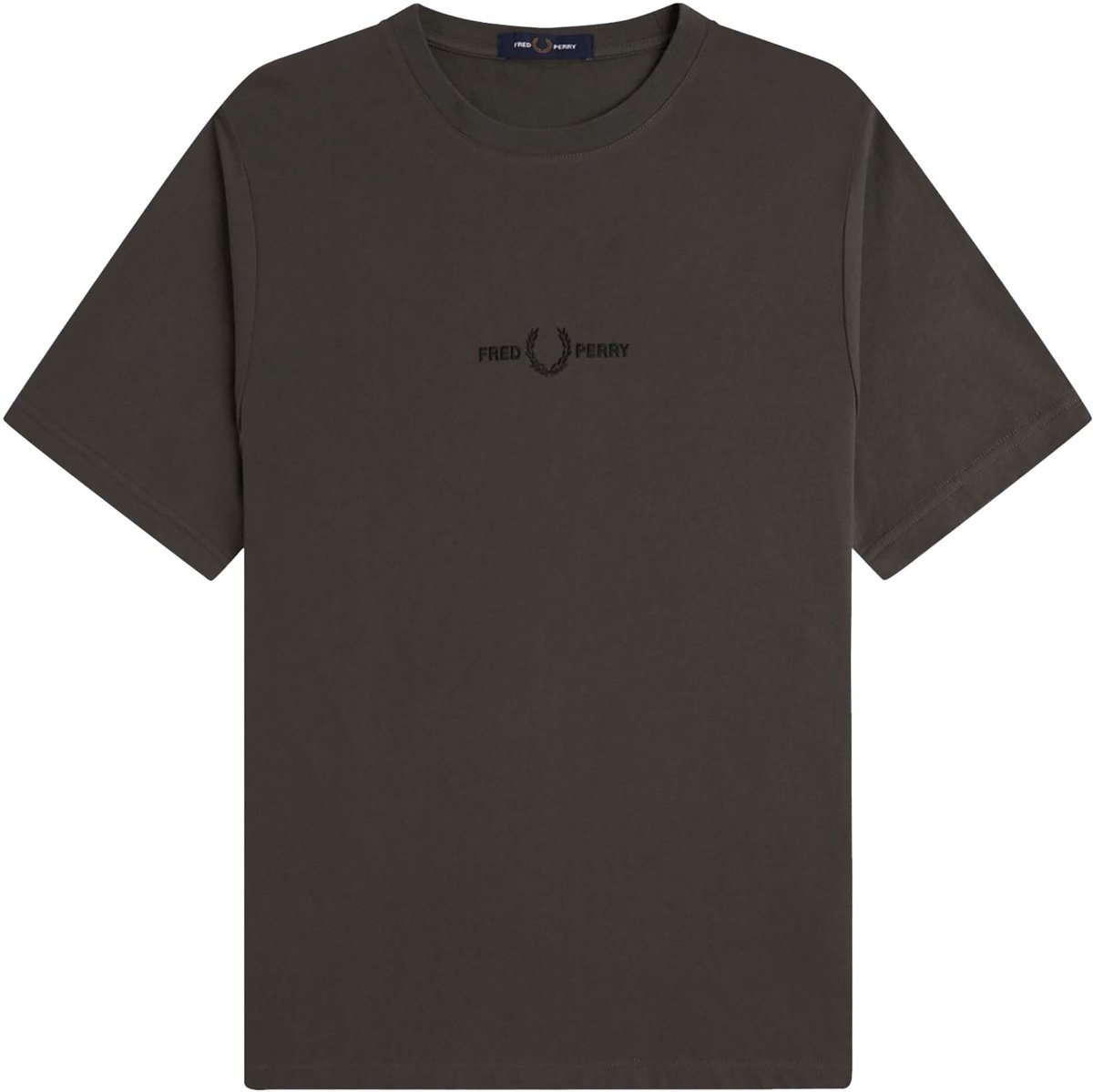 T-Shirt Fredperry Fp Embroidered T-Shirt Fashion Wear Volwassen Groen