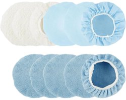 Polijstpads Microvezel - Wax Applicator - Auto Poetsen - Herbruikbaar en Wasbaar - 32 x 25 x 5 cm