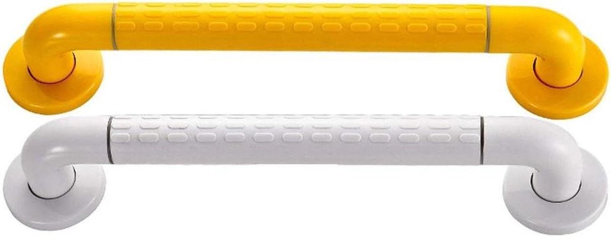 Badkamer handgrepen - Veiligheidsrail douche - Extra ondersteuning - Antislip ontwerp - 48 cm - Geel