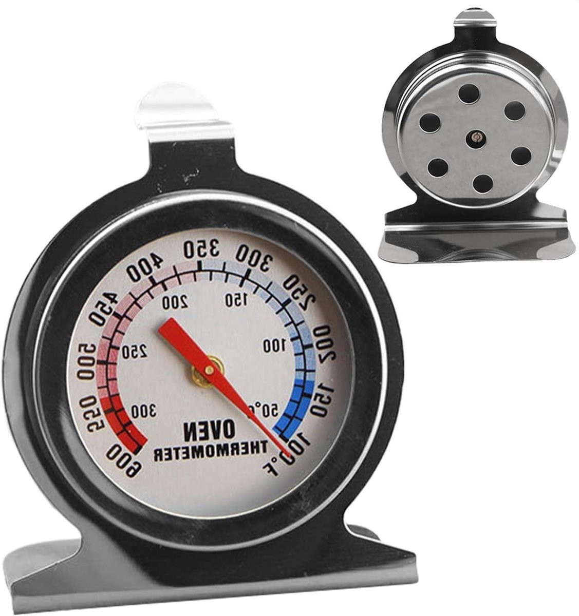 Staande Temperatuurmeter - Koelkast Ovenmeter - Nauwkeurig Koken - Roestvrij Staal - Niet gespecificeerd - Zilver