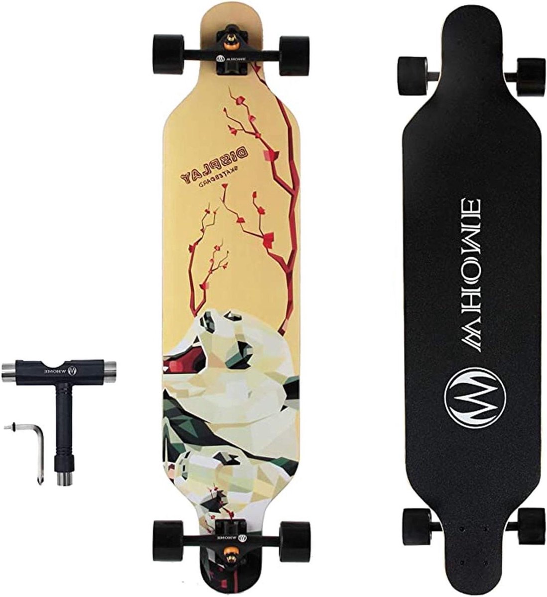 Pro Skateboard Compleet Voor Volwassenen En Beginners 41 Inch Longboard Voor Hybride Freestyle Carving Cruisen ABEC-9 Precisie Lagers Inclusief T-Tools Style c