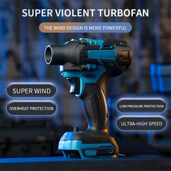 Blower Ventilator - Turbo Jet Fan - Buitenruimtes Schoonmaken - Hoge Snelheid 140.000 RPM - 140 m/s - One Color — afbeelding 4