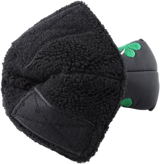 Putter Cover Clover Golf Headcover voor Bladputters, PU Bescherming voor Golfaccessoires (Zwart) van Merkloos — afbeelding 2