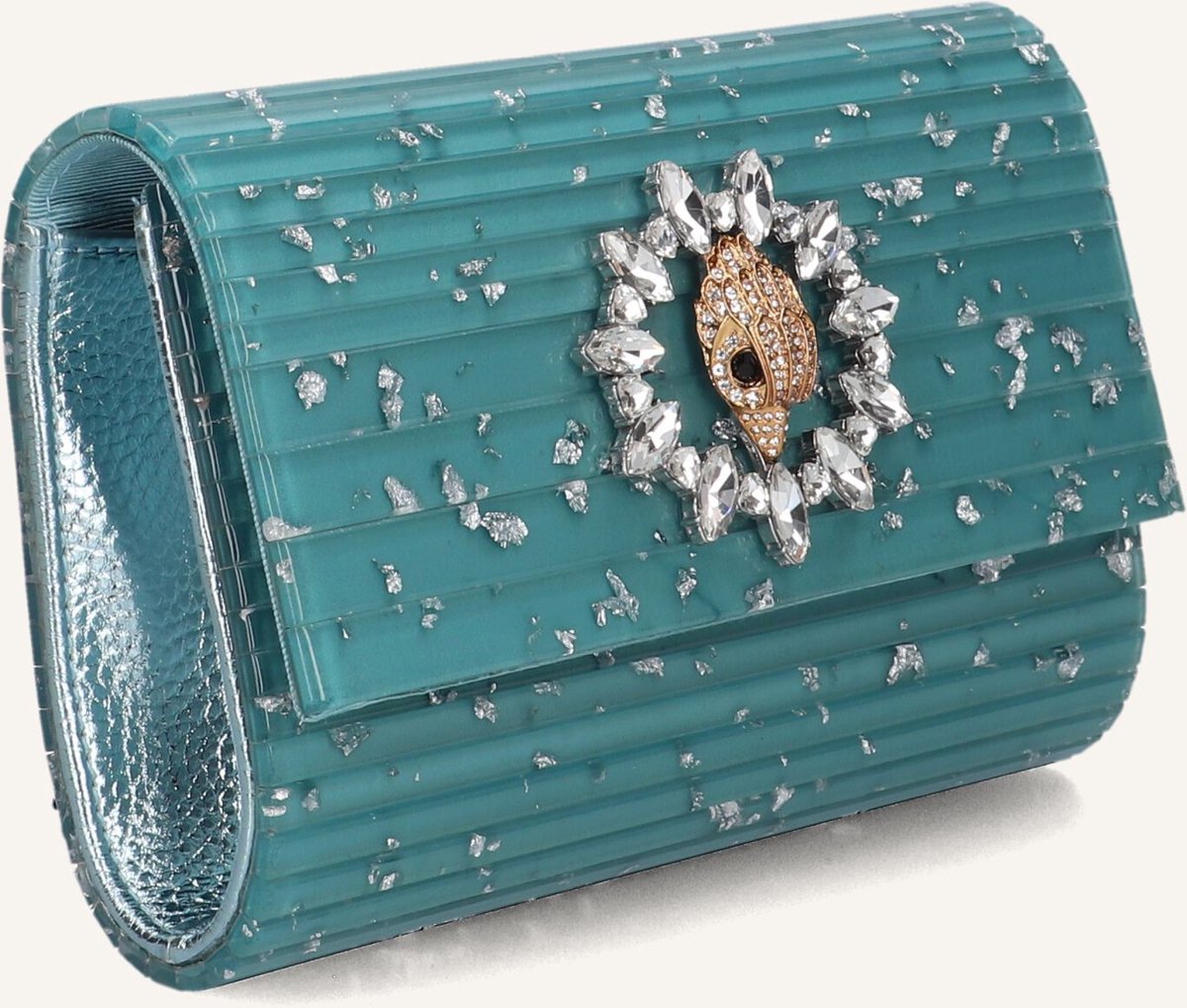 Kurt Geiger London Party Eagle C Clutches Dames - Petrol - Maat ONESIZE