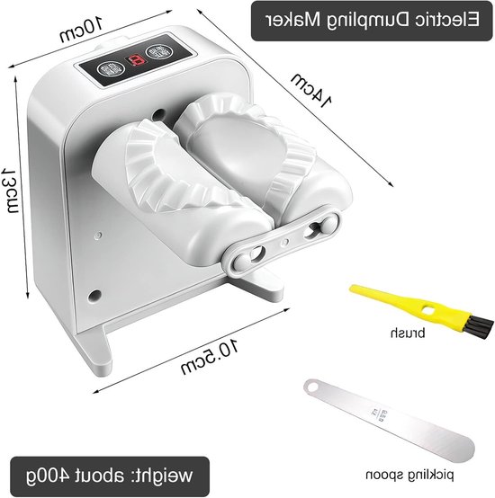 Automatische machine voor het maken van dumplings, elektrische ravioli-vormer, snel en eenvoudig deeg en vulling bereiden, ideaal voor thuisgebruik en feesten — afbeelding 4