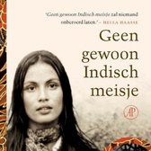 Boekomslag van "Geen gewoon Indisch meisje" met een jonge vrouw.