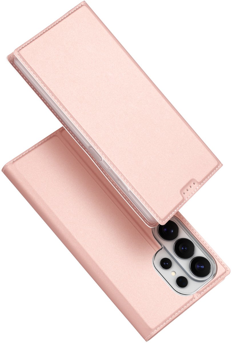 Dux Ducis Geschikt voor Samsung Galaxy S26 Ultra - Slim bookcase hoesje - Lichtroze