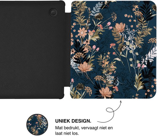 Lunso Geschikt voor Kobo Libra Colour hoes (7 inch) - Vegan Saffiano Leren sleepcover - Urban Park van Merkloos — afbeelding 5