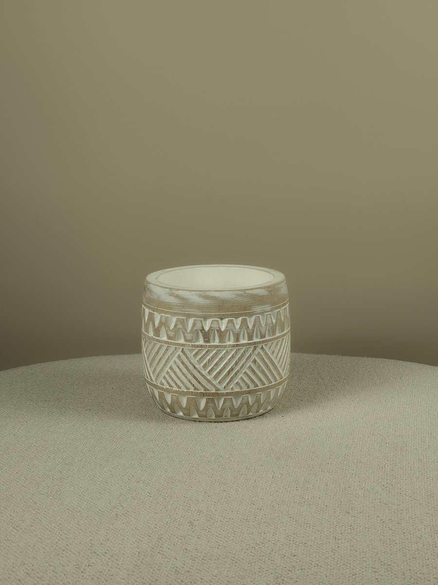 Blitzdeco - Houten Pot - Babette - Licht Beige - Vrijstaand - Verkrijgbaar in 4 Formaten - Extra large