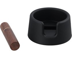 Basis voor koffie tamper, silicone tamponing station met 5 naalden van 0.4 mm, verbetert stabiliteit en extractie van espresso, perfect voor koffieliefhebbers en barista's
