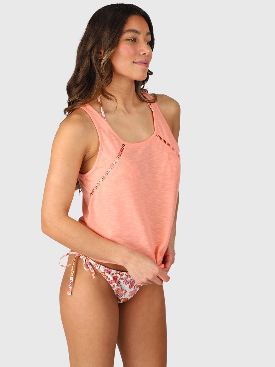 Brunotti Dilja Top Dames 100% Slubkatoen Lichtgewicht Ademend XL Peach