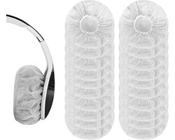 100 Stuks Wegwerp Hooftelefoon Oorkussen Covers, Hygiënische Non-Woven Oorkappen voor Hoofdtelefoons, Bescherming voor Earpads, Geschikt voor 10-12 cm