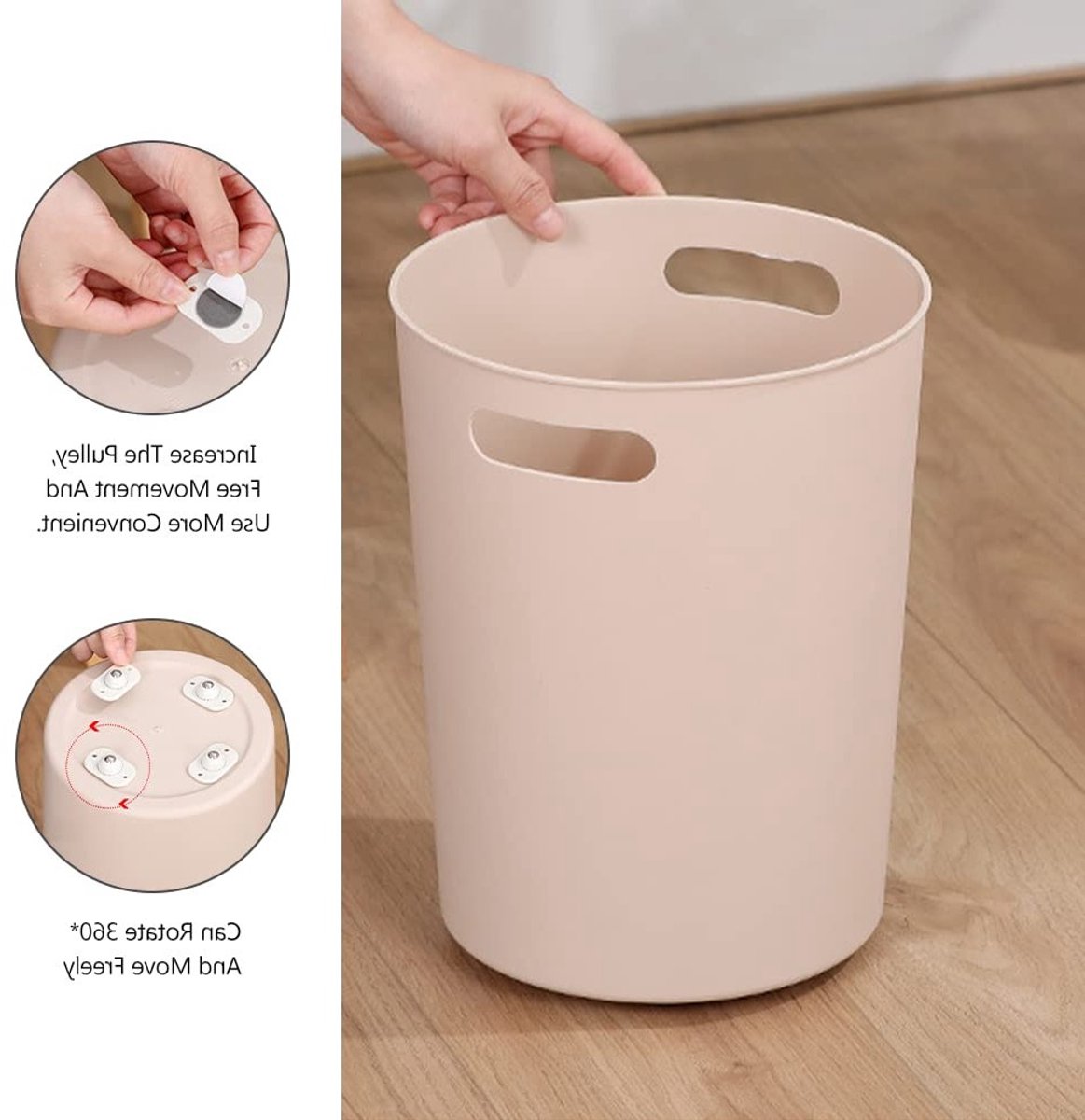 Zelfklevende Meubelwielen met 360 Graden Draaibaarheid - Set van 8 Mini Swivel Wielen voor Meubels en Vloeren