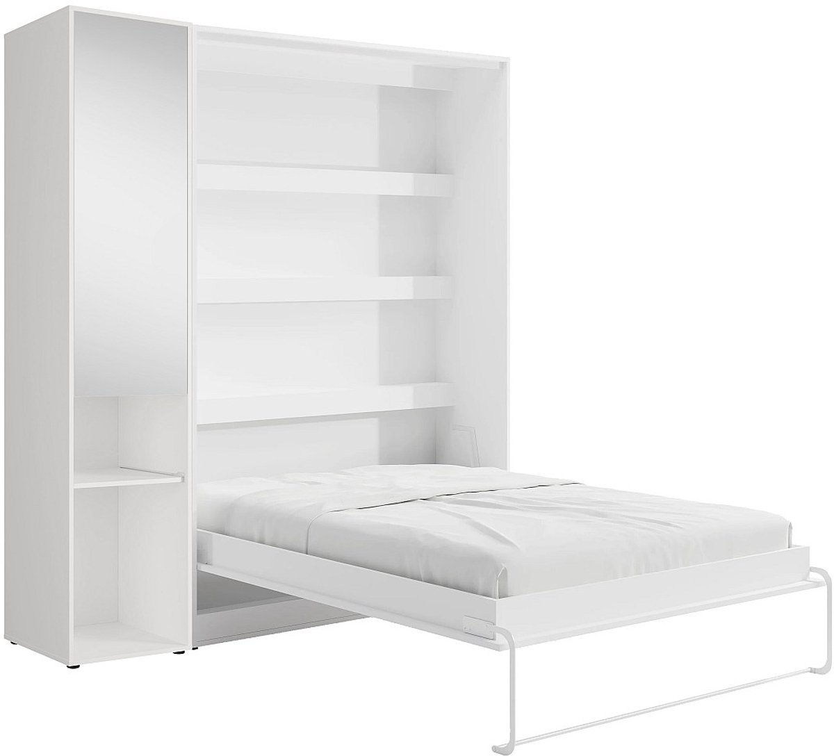 Vente-unique Bedkast hout wit 140 x 200 cm