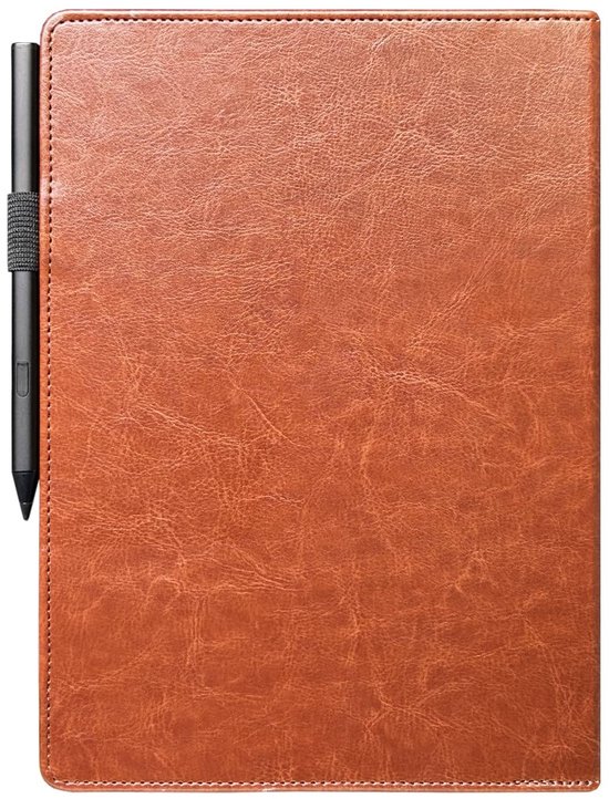 Hoesje Geschikt voor Pocketbook Inkpad One Luxe Hoes Beschermhoes Cover Cognac Bruin van Merkloos — afbeelding 2