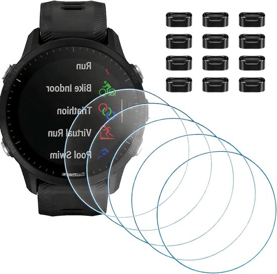 Gehard glas screenprotectors voor Garmin Forerunner 165 - 5 stuks, krasbestendig en duurzaam