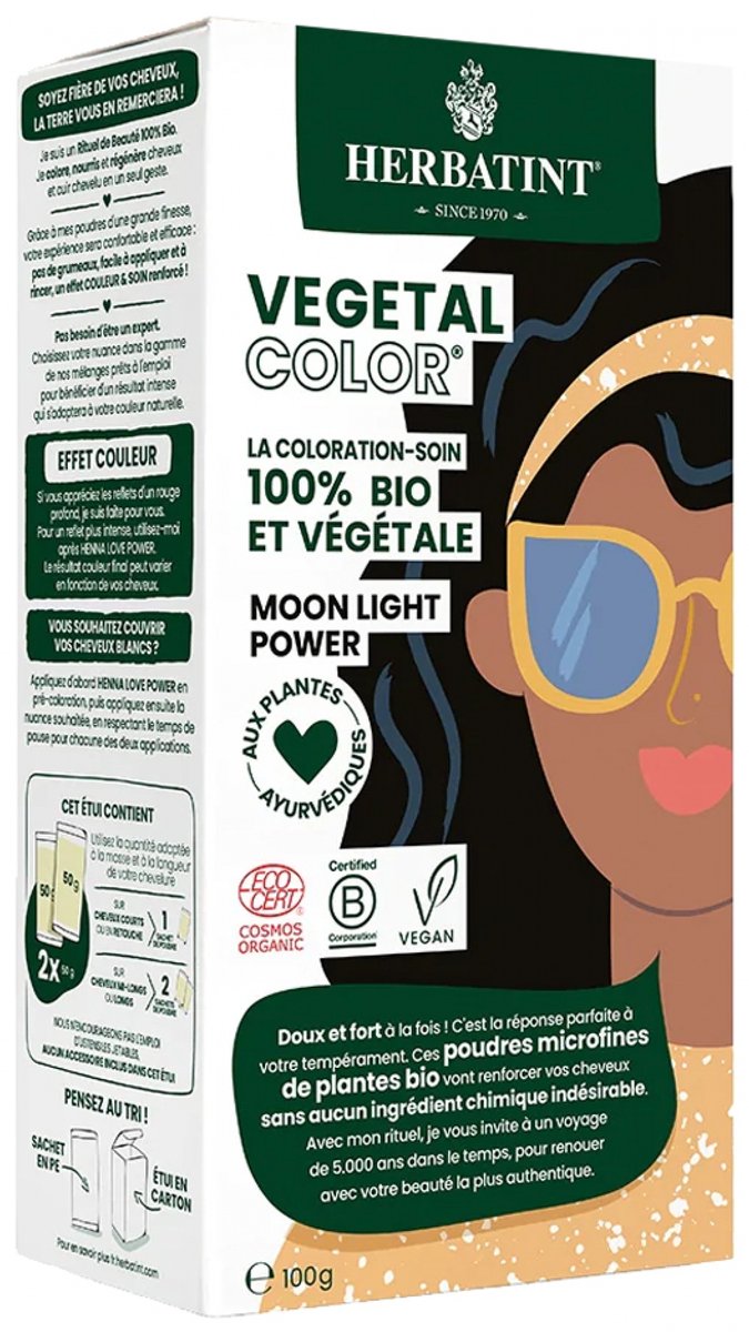Herbatint Plantaardige Kleur Biologisch 100 g (Kleuren : Zwart)