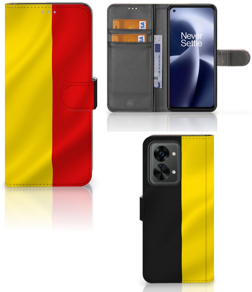 OnePlus Nord 2T Bookstyle Case Belgische Vlag