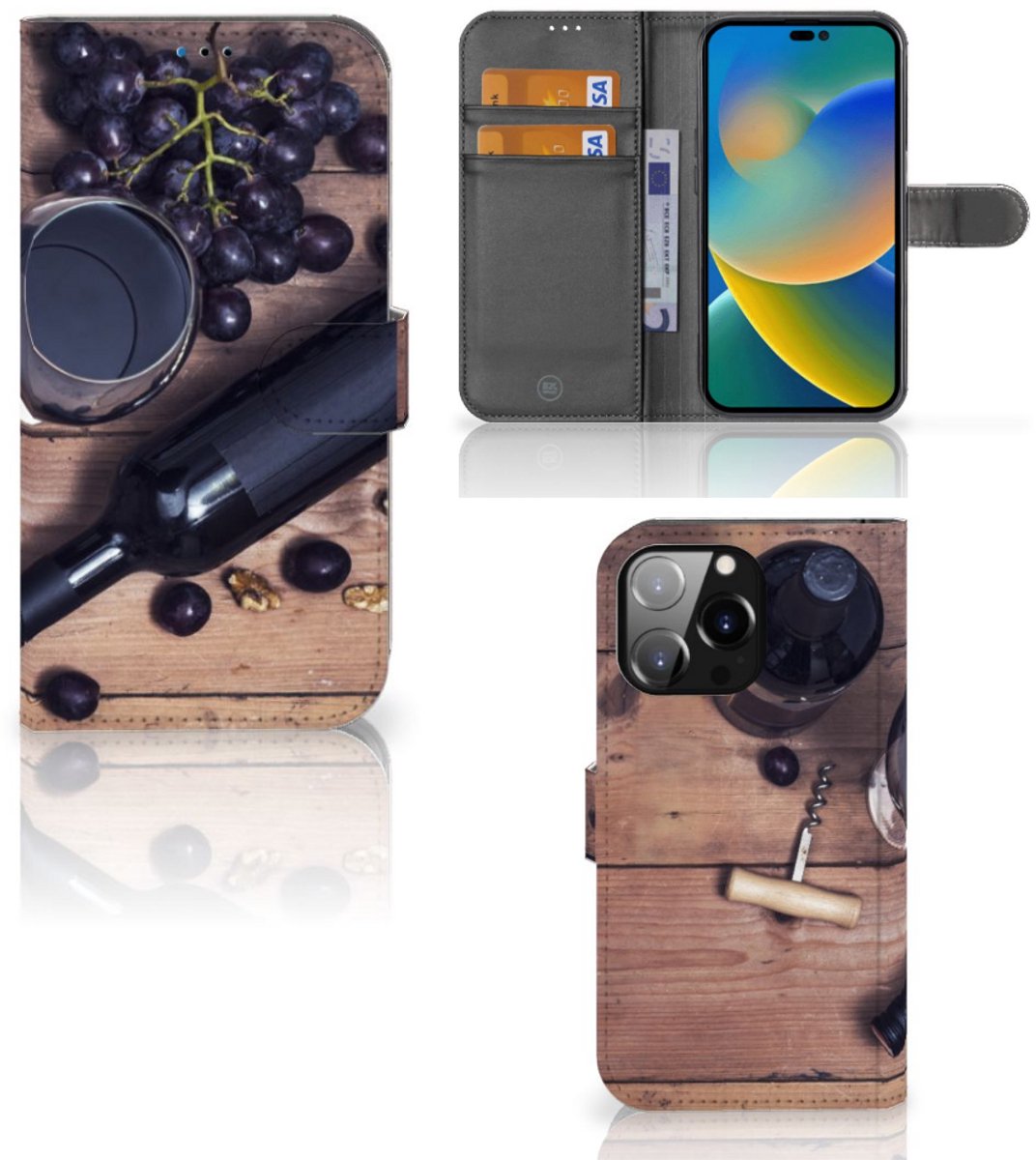iPhone 14 Pro Max Book Cover Wijn