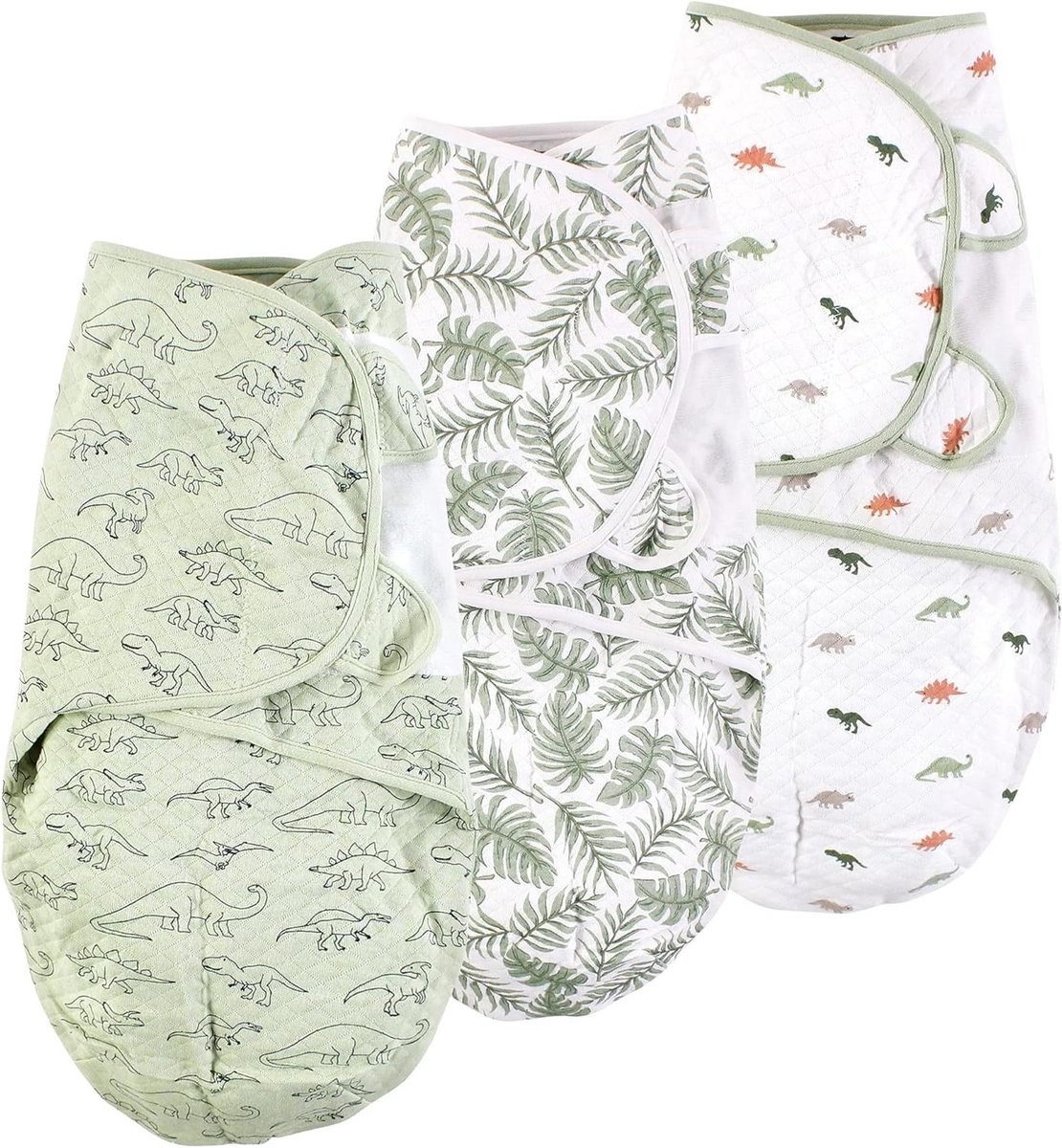 Draagbare deken - Inbakerdoek wikkeldoek - Baby comfortabel houden - Gewatteerd katoen - 355 g - Dinosaurus