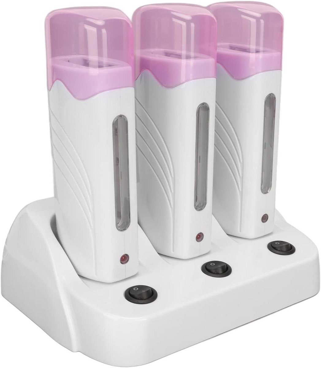 Wasverwarmer - Ontharingsapparaat Epilator - Professioneel Harsen - Draagbaar Jelly Wax - 24.8 x 21.1 x 13.4 cm - Wit
