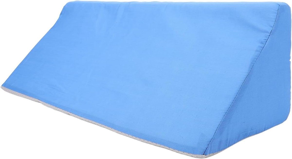 Bedwigkussen - Positioneringskussen Slaap - Comfortabel Slapen - Ergonomisch Ontwerp Hoge Dichtheid - 60 x 25 x 20 cm - Blauw
