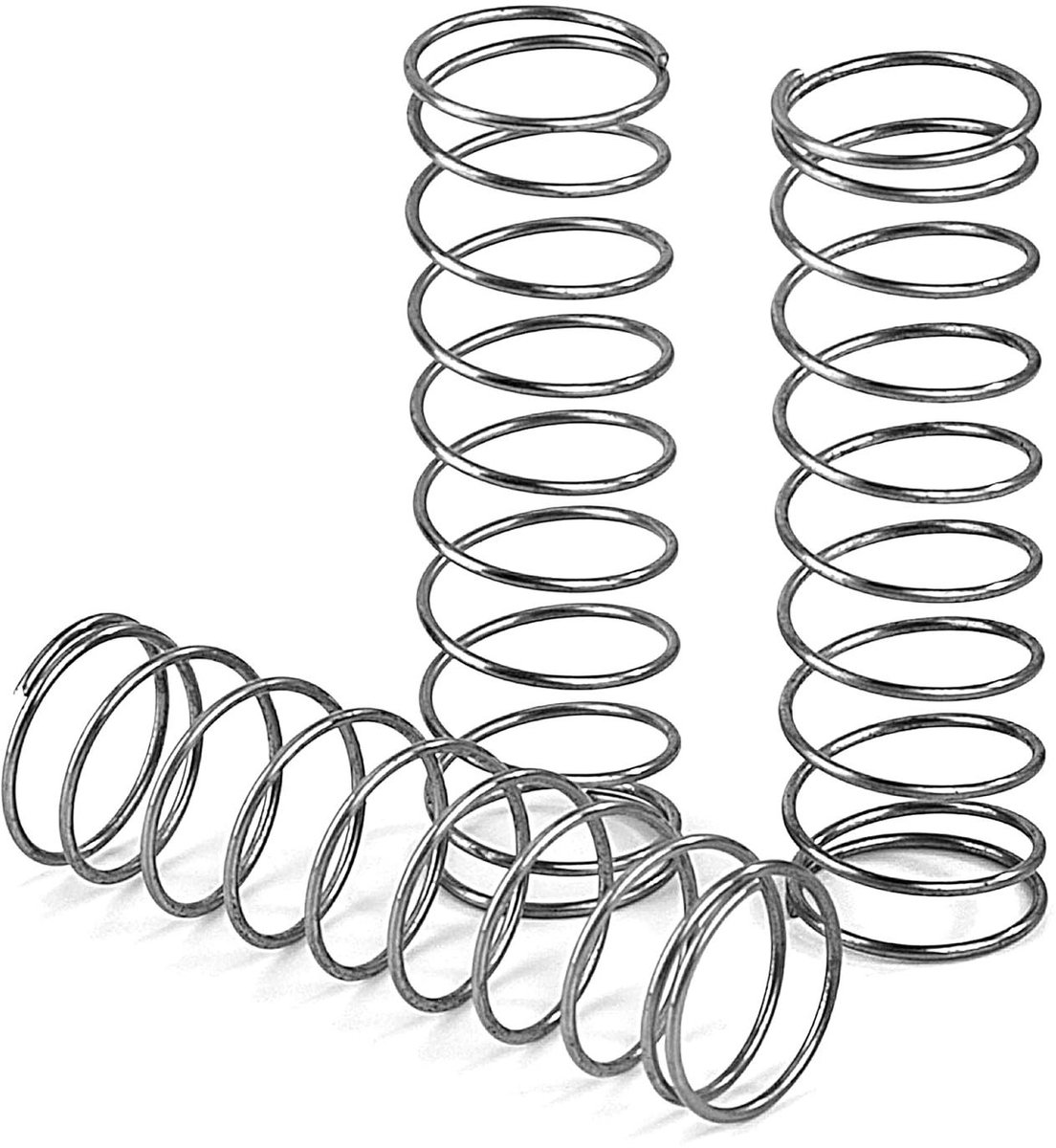 Drukveren Roestvrij Staal - Compressieveren Set - Mechanische Toepassingen - Hoge Elasticiteit - 10 Stuks 40mm - Zilverkleurig