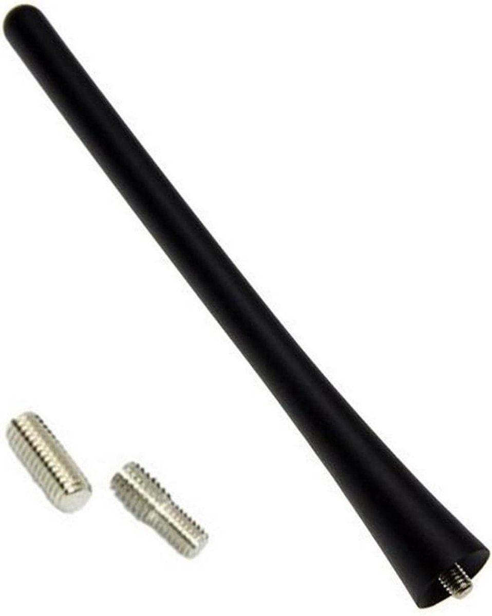 Autoradio Antenne - Reserveantenne Korte Antenne - Radio Ontvangen - Flexibele Rubberen Staaf - 20 cm - Zwart