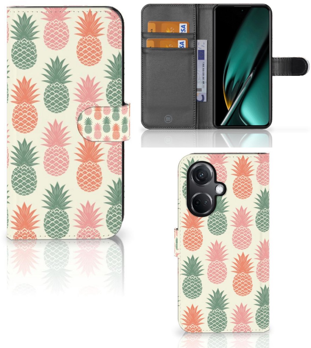 OnePlus Nord CE 3 Book Cover Ananas