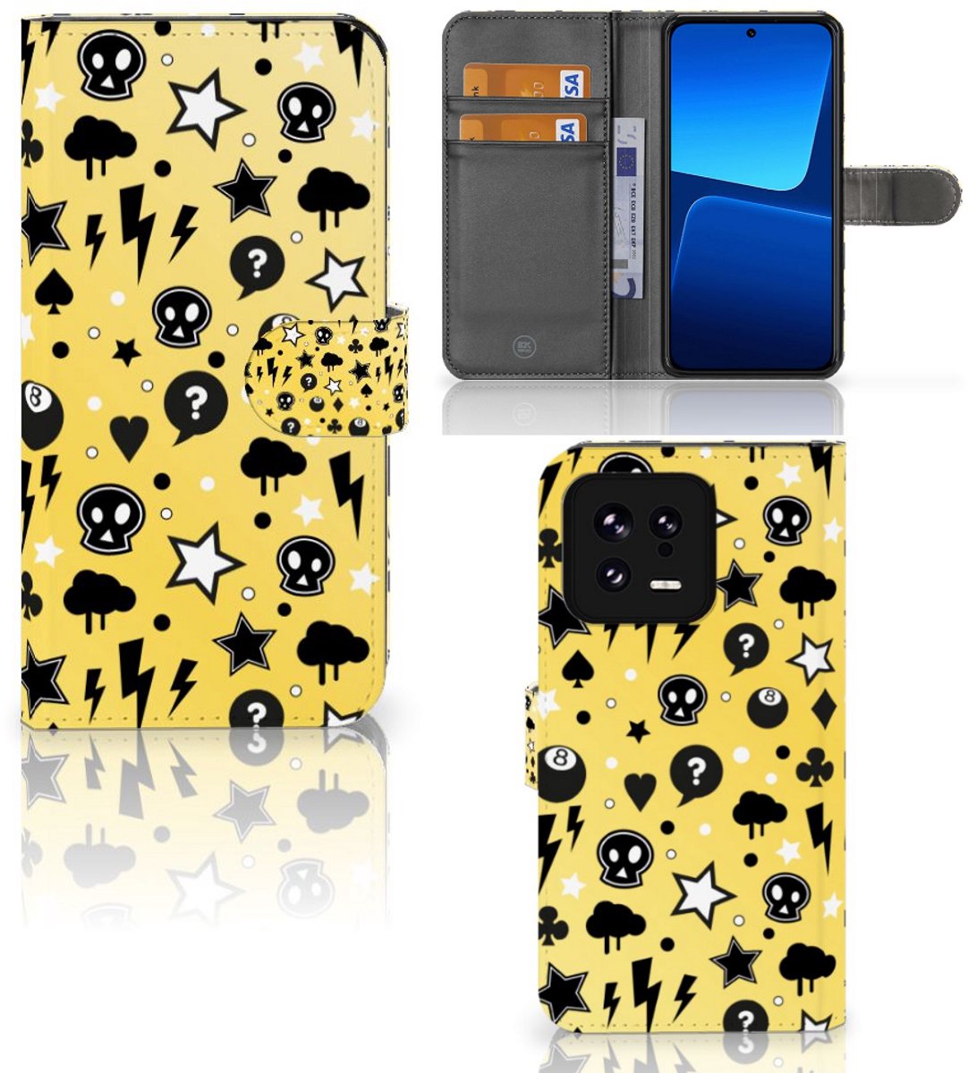 Telefoonhoesje met Naam Xiaomi 13 Punk Geel