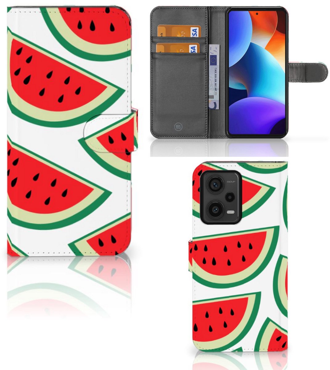 Boekhoesje voor Xiaomi Redmi Note 12 Pro Plus Book Cover Watermelons