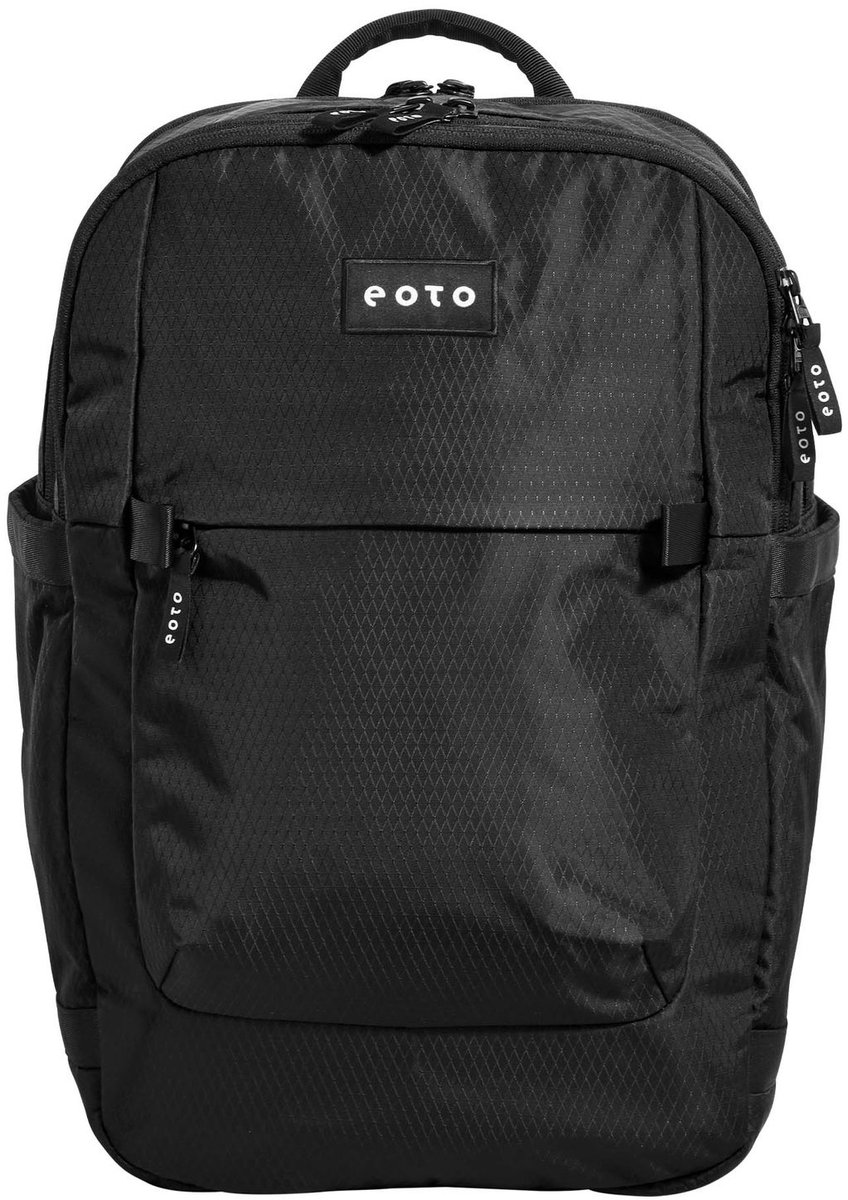 eoto schoolrugzak laptop rugzak met laptopvak Tidy22 Backpack 22L Black zwart