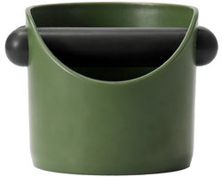 Koffiedikbak - opvangbak voor koffiedik - uitklopbak koffie - knock box - afvalbak voor koffie - koffieaccessoires - ABS - Groen